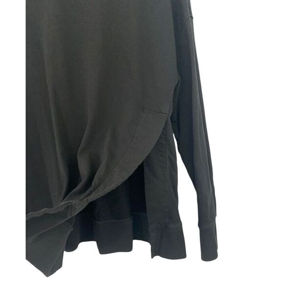 Sweaty Betty After Class Split Sweatshirt Solid Black Athleisure Size US 8-10 - Picture 2 of 10